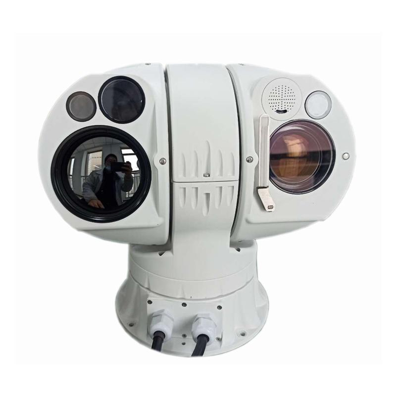 5km Detection 75mm Fixed Vox Lens+33X Optical Zoom 384X288 Resolution Thermal Imaging PTZ Camera