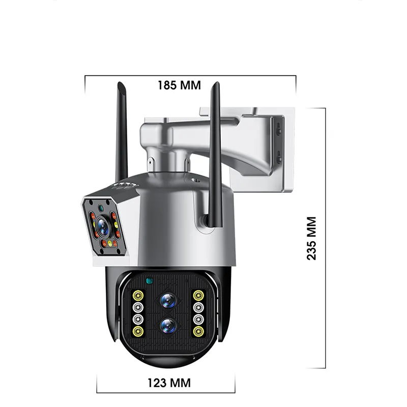 Dual Lens Network Camera Zoom PTZ 7