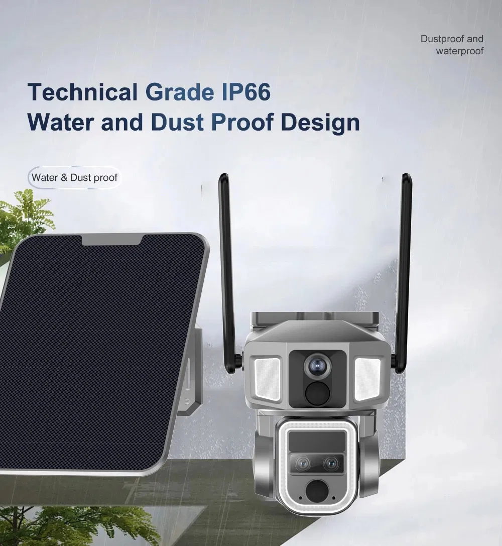 4K 4G Wireless WiFi Solar PTZ Dual Lens Outdoor Surveillance Video Digital Security Hikvision Drone Mini Spy Hidden IP Night Vision Wholesale Small CCTV Camera