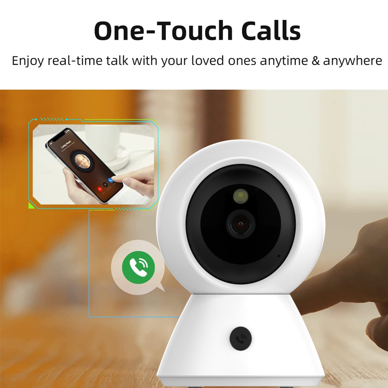 One Touch Calling Baby Monitor Smart Home Video WiFi CCTV Camera with Ai Hidden Wholesale Mini Small Surevillance Fpv Combo DVR Kit System Price Hikvision HDD