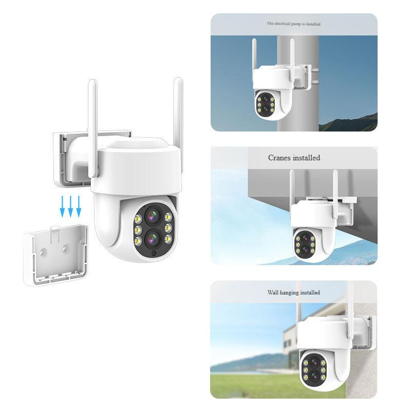 Surveillance Camera Dual Lens 4G LTE Cellular Solar Camera