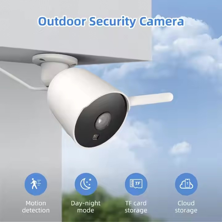 4MP HD Wireless WiFi Security Camera CCTV Night Vision Two-Way Audio IR Night Vision Outdoor Security Camera