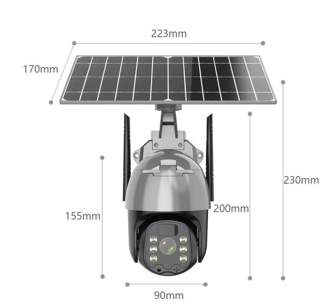 HD1080p Outdoor Waterproof Starlight Solar Low-Power Battery WiFi/4G IP PTZ Network Cameras