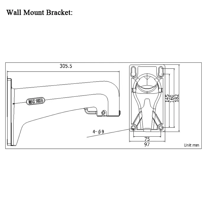 4K PTZ Camera Side View