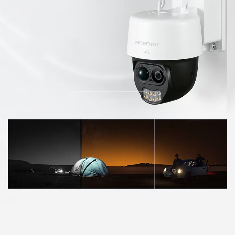 Mercury Security Solar 4G Dome Waterproof IP Camera Mipc3286L-F4ge Monitoring Power Supply System 3000, 000 Outdoor