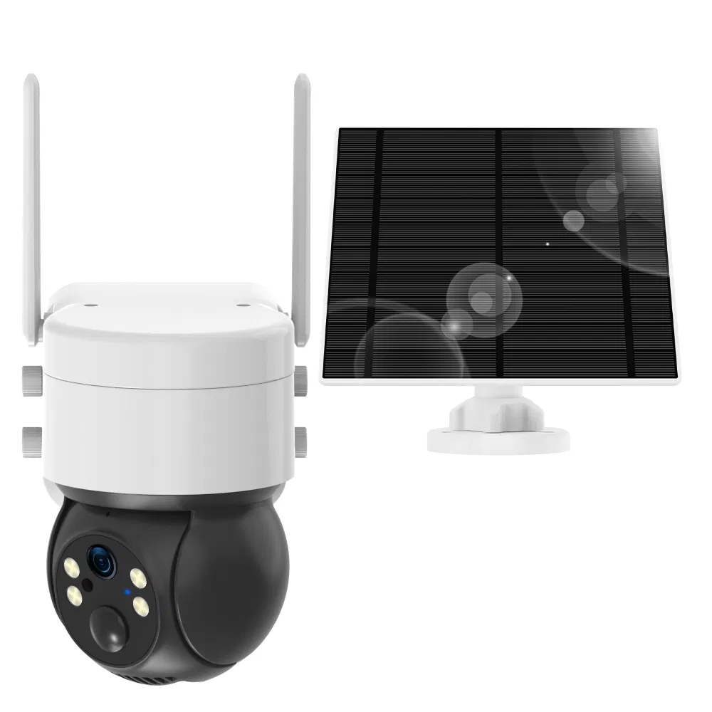 3MP Solar 4G PTZ Security Camera Full-Color Night Vision with LED