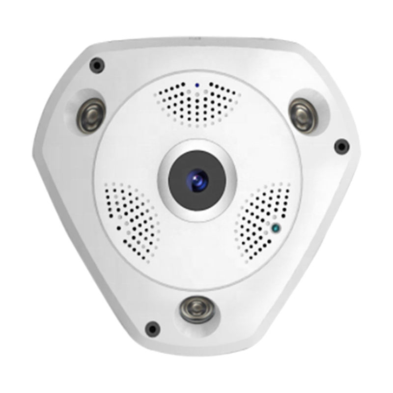 5MP 360 Degree Overall View Panoramic Vr Fisheye Security Video Camera with 1.14mm/1.7mm Fisheye Lens