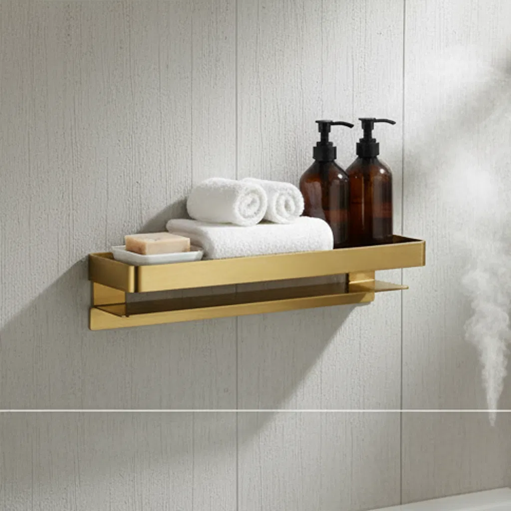Solid Grab Shelf Dh-J01: Stylish Wall-Mount with Hidden Screws