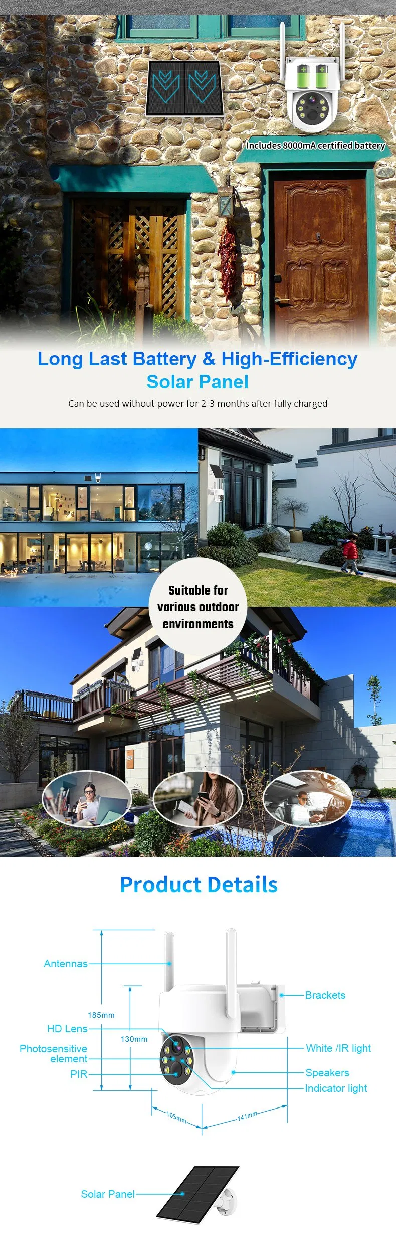 Solar Power PTZ Camera Feature 3