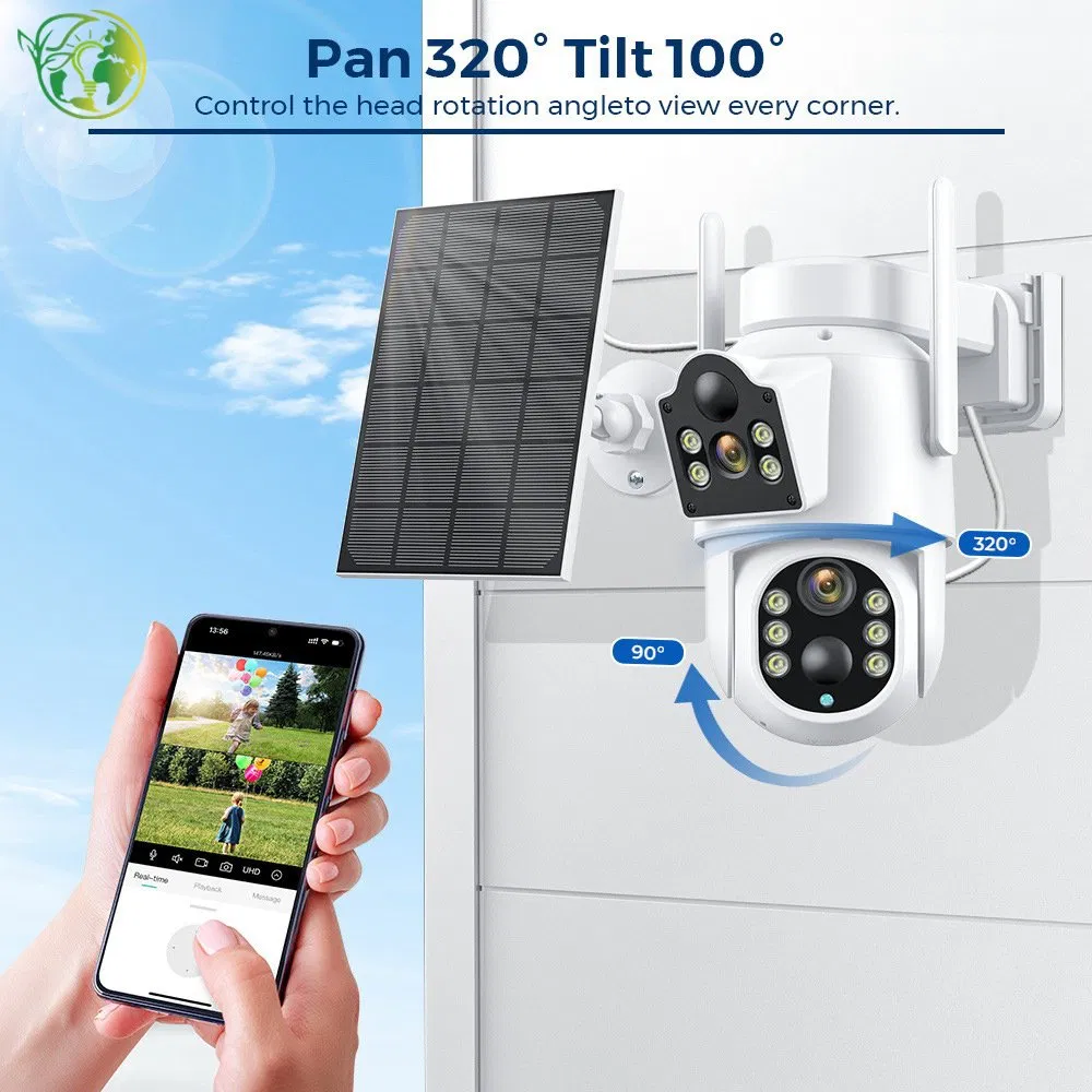 1080P Solar Security Camera, Wireless Outdoor IP Camera with Waterproof Design &amp; Motion Alerts