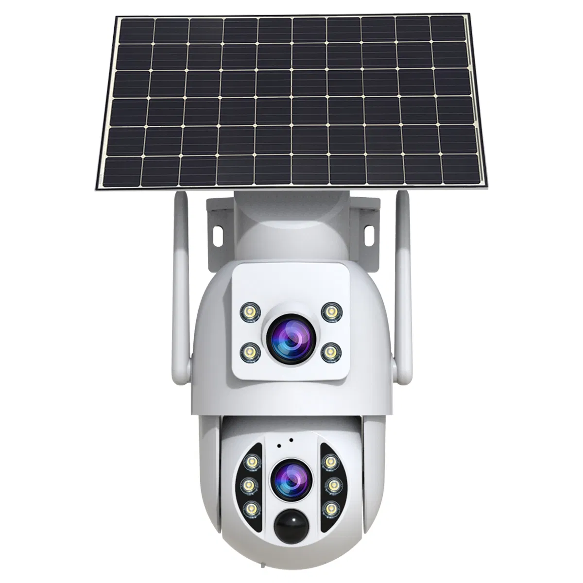 3MP Dual-Lens Solar Camera with Full Color Night Vision &amp; Alerts