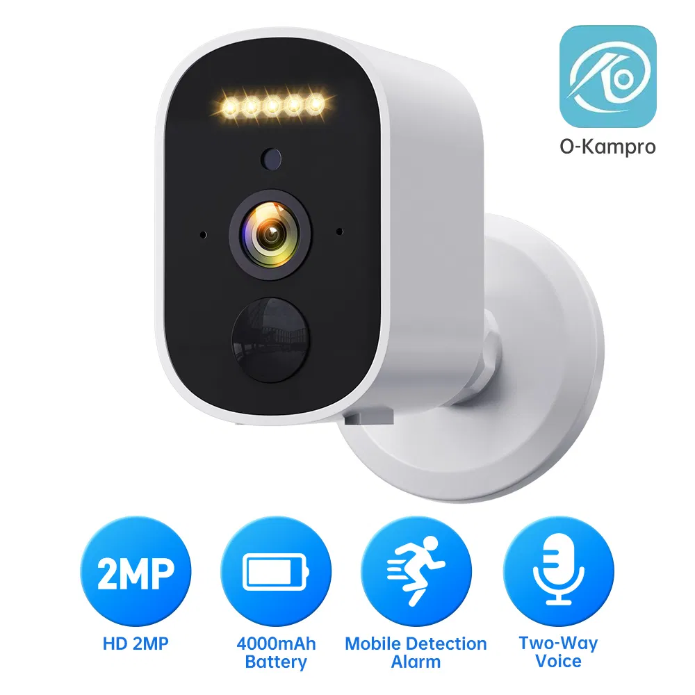 Battery-Powered Large-Capacity WiFi with Infrared Full-Color Night Vision, Two-Way Voice, Voice Alert, Outdoor Waterproof PTZ CCTV Camera