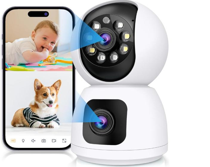 Security New 4MP Dual Lens Smart Home Indoor Wireless Security 4G IP PTZ CCTV Network Binocular CCTV Camera
