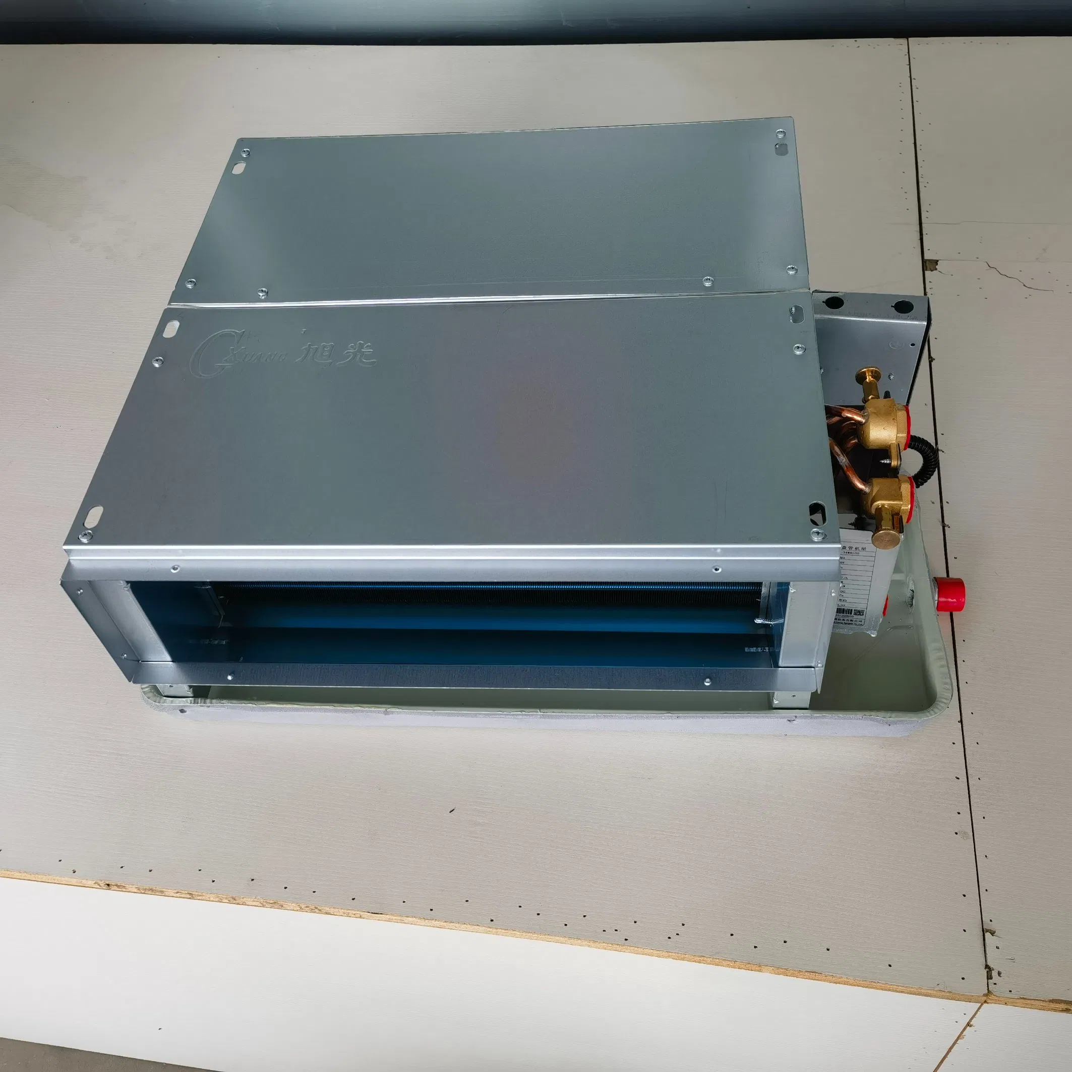 CE Certificate Ultra Thin Ceiling Concealed/Cassette Type/Hidden Water Duct Fan Coil Unit with 4 Pipes and 2 Pipes for Hotel and Halls