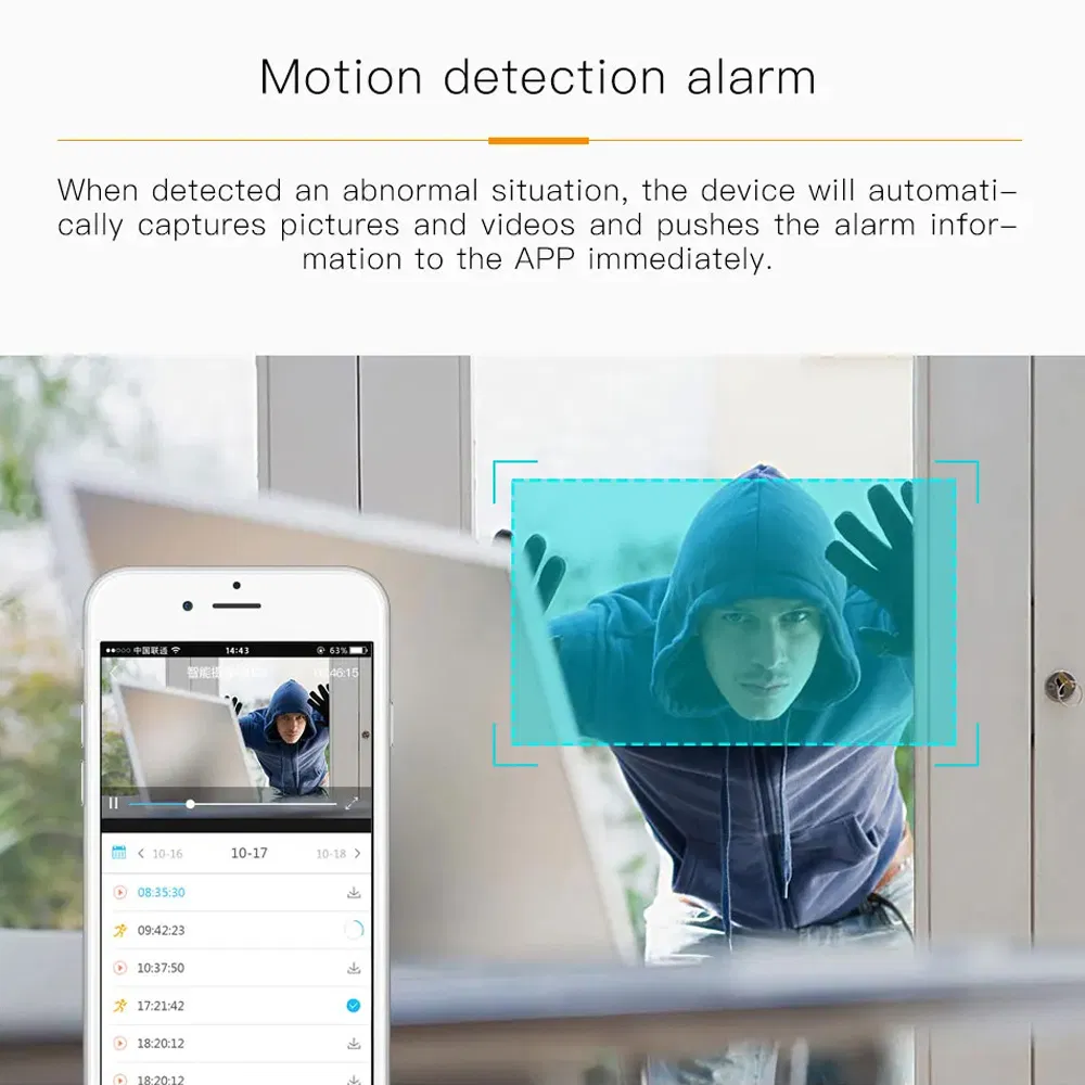 360-Degree WiFi Indoor Fisheye Camera with Night Vision