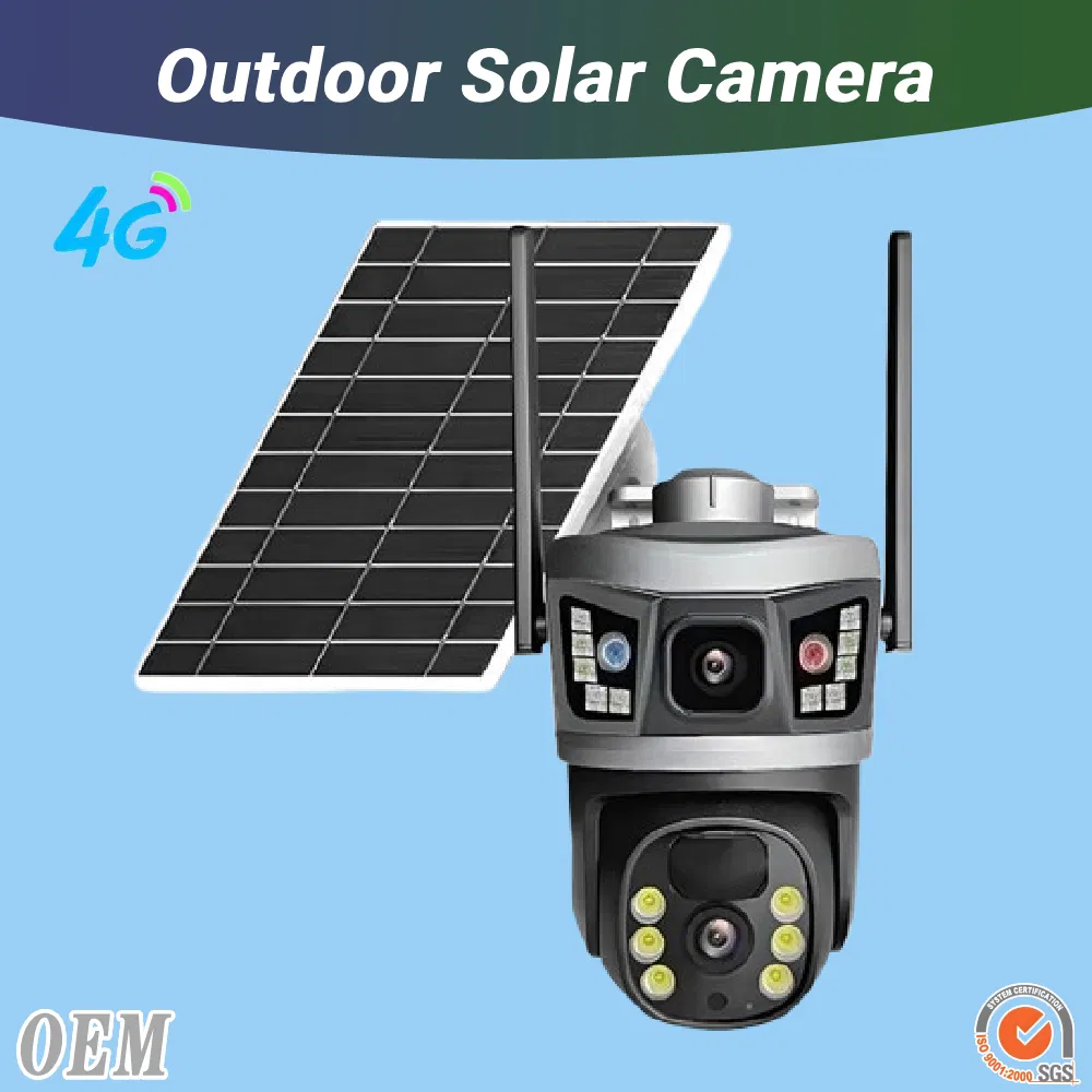 HD 1080P Outdoor Waterproof Solar Low-Power Battery WiFi/4G IP PTZ Network Camera