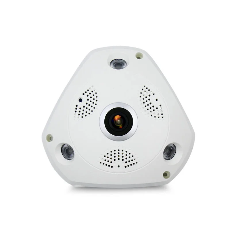 5MP 360 Degree Overall View Panoramic Vr Fisheye Security Video Camera with 1.14mm/1.7mm Fisheye Lens