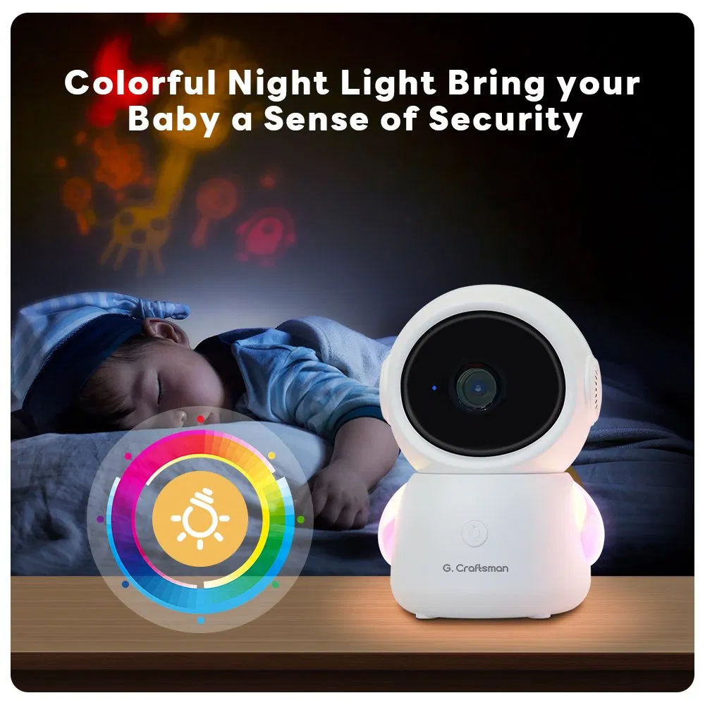 Y2 (AG) PTZ Baby Monitor 4.3 Inch Screen WiFi Auto Tracking APP Alarm Two-Way Audio Onvif IP Home Security Video Camera