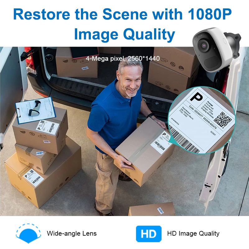 4MP HD Battery Powered Smart WiFi IP Camera