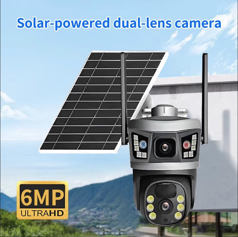 HD 1080P Outdoor Waterproof Solar Low-Power Battery WiFi/4G IP PTZ Network Camera