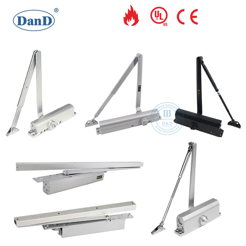 UL/CE Fire Rated Heavy Duty Automatic Concealed Hydraulic Security Overhead Hold Open Hidden Sliding Electric Aluminum Alloy Commercial Pneumatic Door Closer