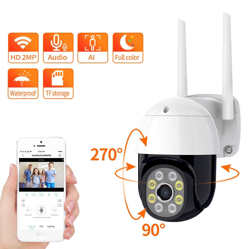 Smartlife Cam Smart Home1080p PTZ IP Camera Auto Tracking Video Surveillance 2MP Outdoor Waterproof CCTV Security Cam