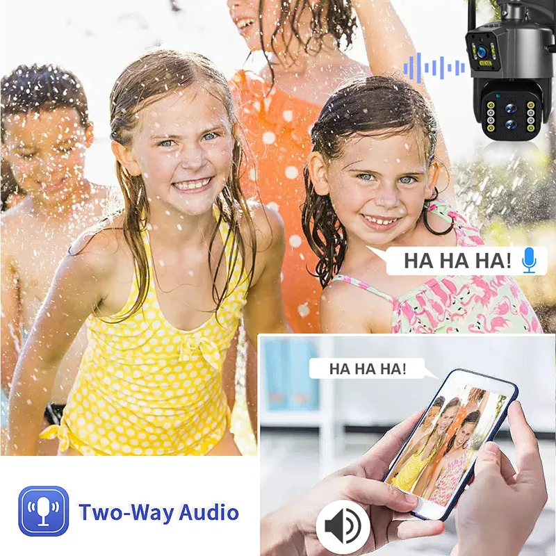 Dual Lens Network Camera Zoom PTZ 9