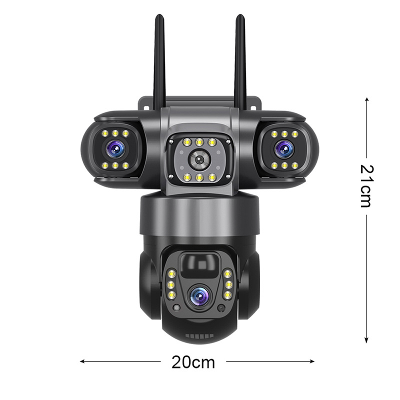 4G LTE Solar Powered PTZ Outdoor Security Camera with Night Vision and Two-Way Audio