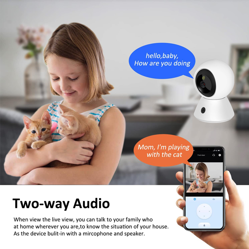 One Touch Calling Baby Monitor Smart Home Video WiFi CCTV Camera with Ai Hidden Wholesale Mini Small Surevillance Fpv Combo DVR Kit System Price Hikvision HDD