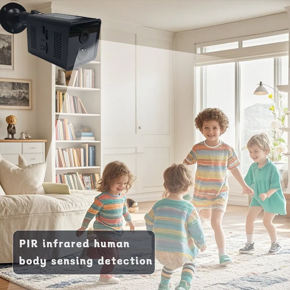 No WiFi Needed 4G LTE Cellular Outdoor with Built-in Battery Wireless Security Camera
