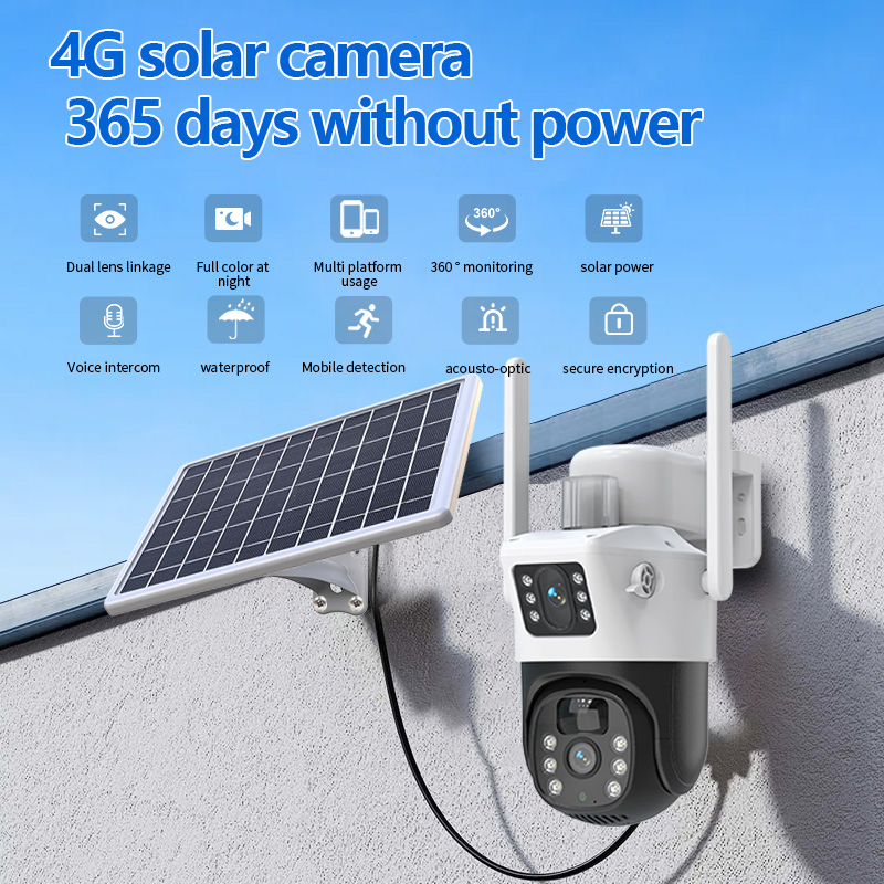 4MP Solar-Powered 4G WiFi Outdoor CCTV Camera with Long Battery Life