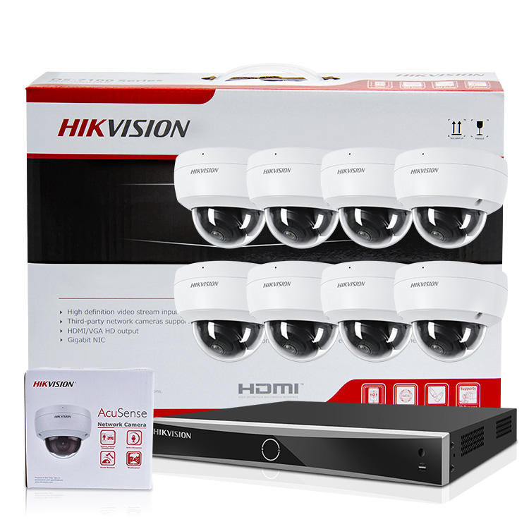 Hikvision Smart Hybrid Light 8MP Security Dome Network Camera Ds-2CD3187g3-Lisu (Y)