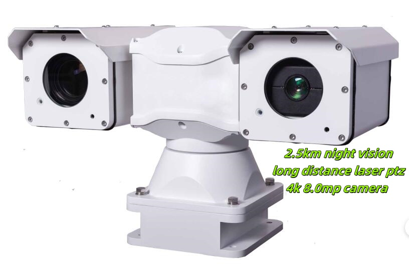 Vehicle Long Range 50X Optical Zoom 2000m 8MP Laser PTZ CCTV Camera