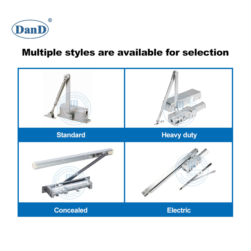 UL/CE Fire Rated Heavy Duty Automatic Concealed Hydraulic Security Overhead Hold Open Hidden Sliding Electric Aluminum Alloy Commercial Pneumatic Door Closer