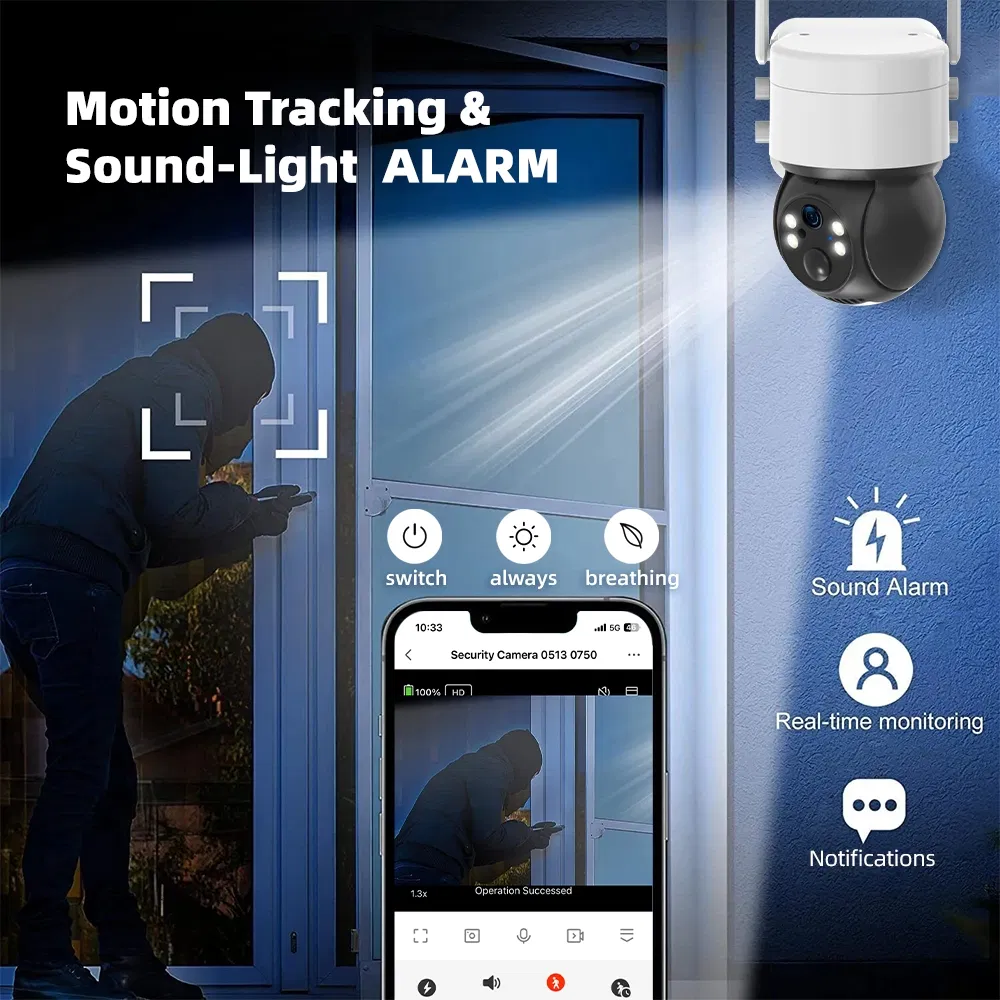 Solar 4G PTZ Camera View 3