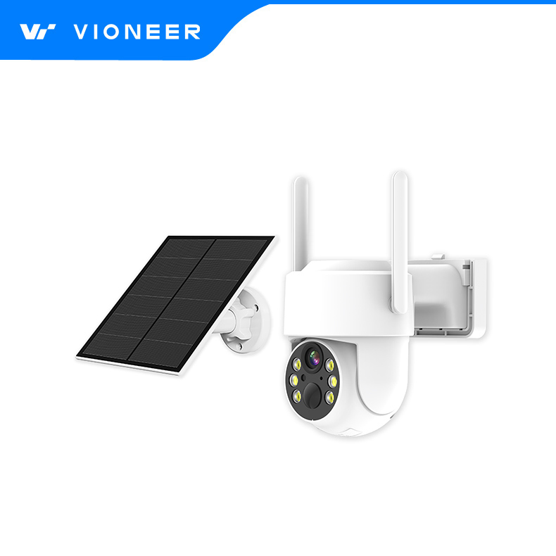 Vioneer NVR 10.1inch Monitor Solar Power Two-Way Audio 4MP Home Security Camera