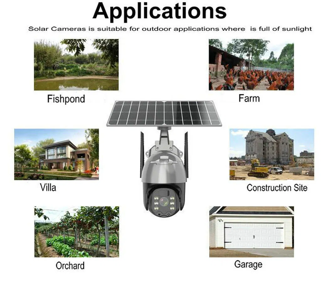 HD1080p Outdoor Waterproof Starlight Solar Low-Power Battery WiFi/4G IP PTZ Network Cameras