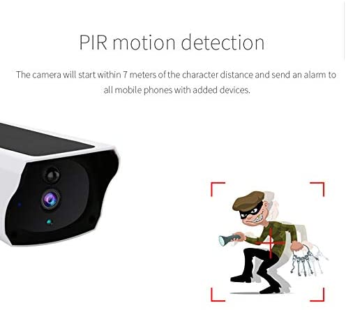 Wireless Rechargeable Battery Powered WiFi Home Security Solar Camera