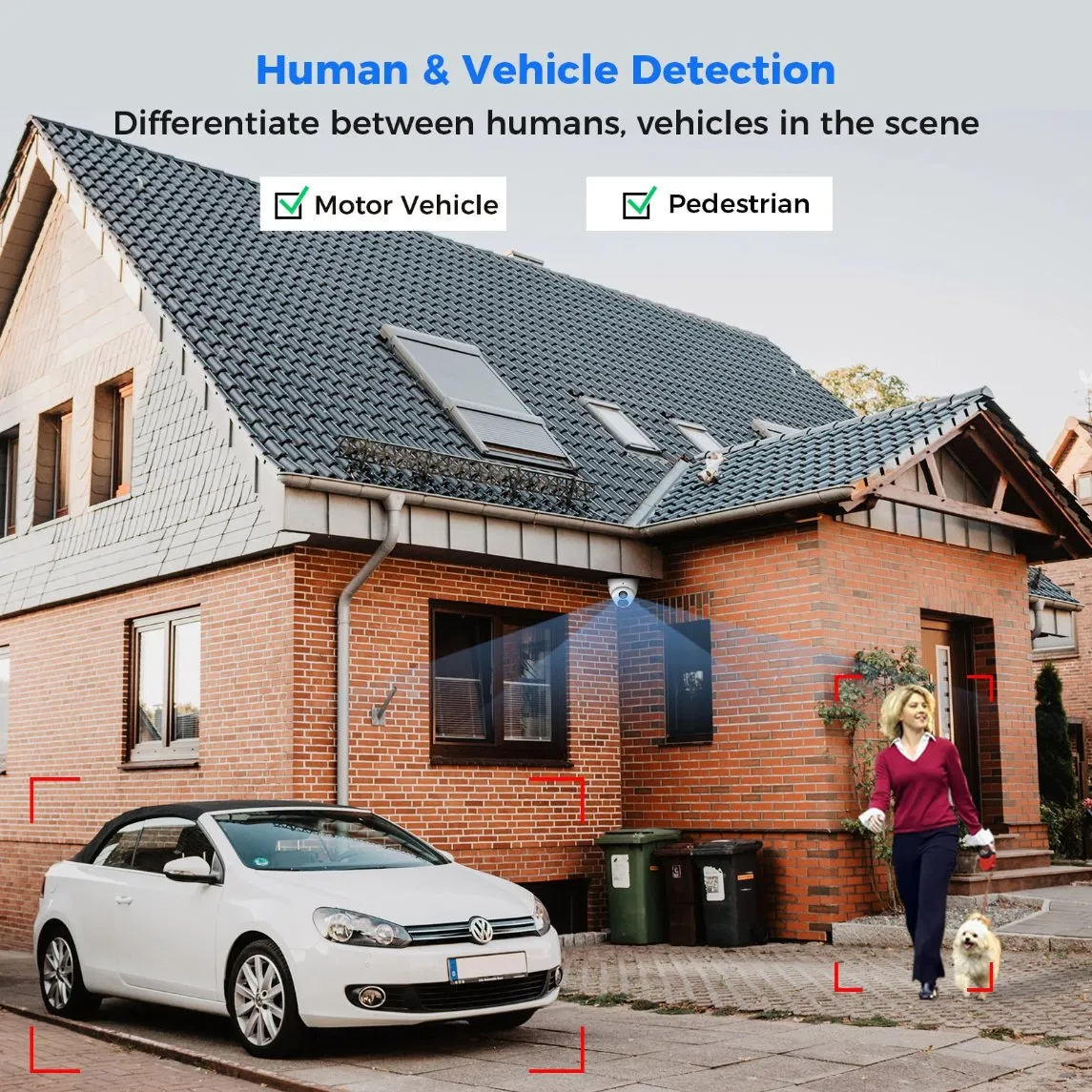 Full Color Dome 2/5/6/ 8MP 2.8mm Fixed Lens Soft Warm LED Poe Home Security Digital Video Wholesale Small Surveillance CCTV Cameras Mini IP CCTV Camera No WiFi