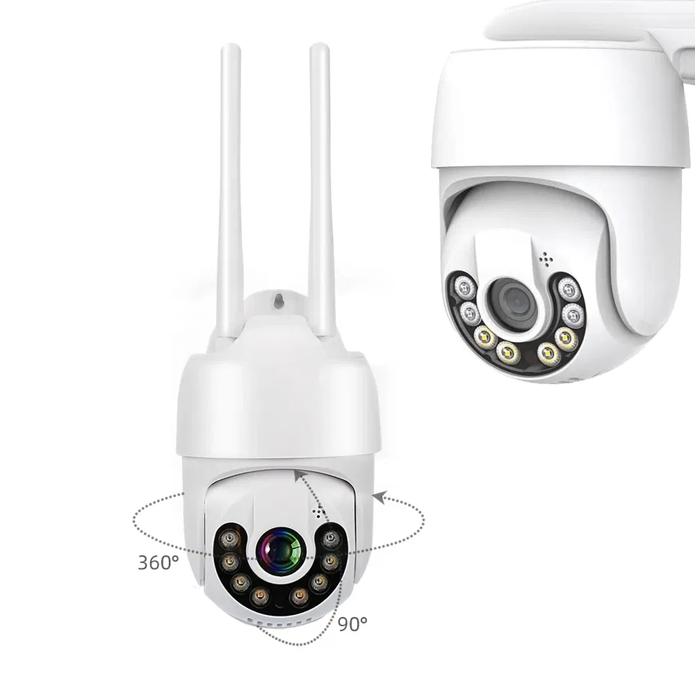 Indoor Outdoor Wireless CCTV Camera Two Way Audio PT WiFi Security CCTV Camera Video Conference Camera