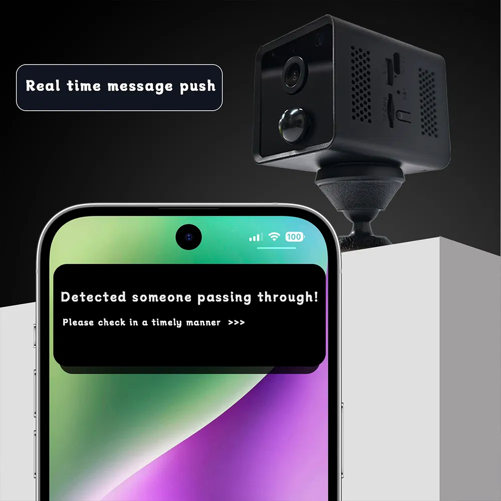 No WiFi Needed 4G LTE Cellular Outdoor with Built-in Battery Wireless Security Camera