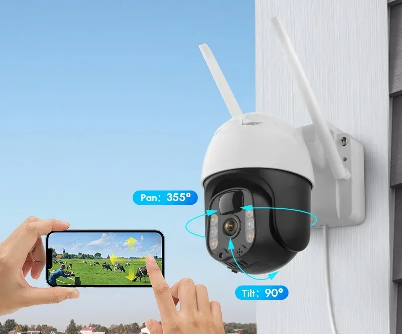 2K Solar PTZ Security Camera