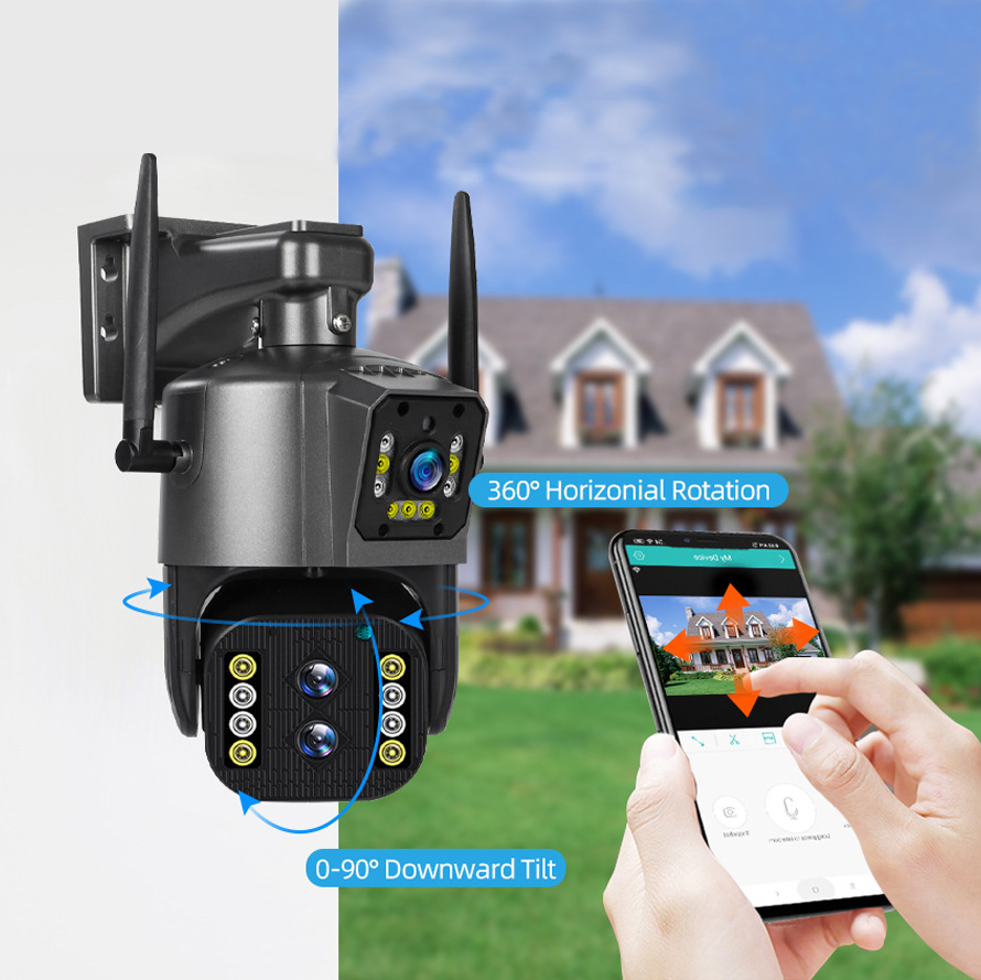 2. Dual Lens Network Camera with 10X Optical Zoom PTZ