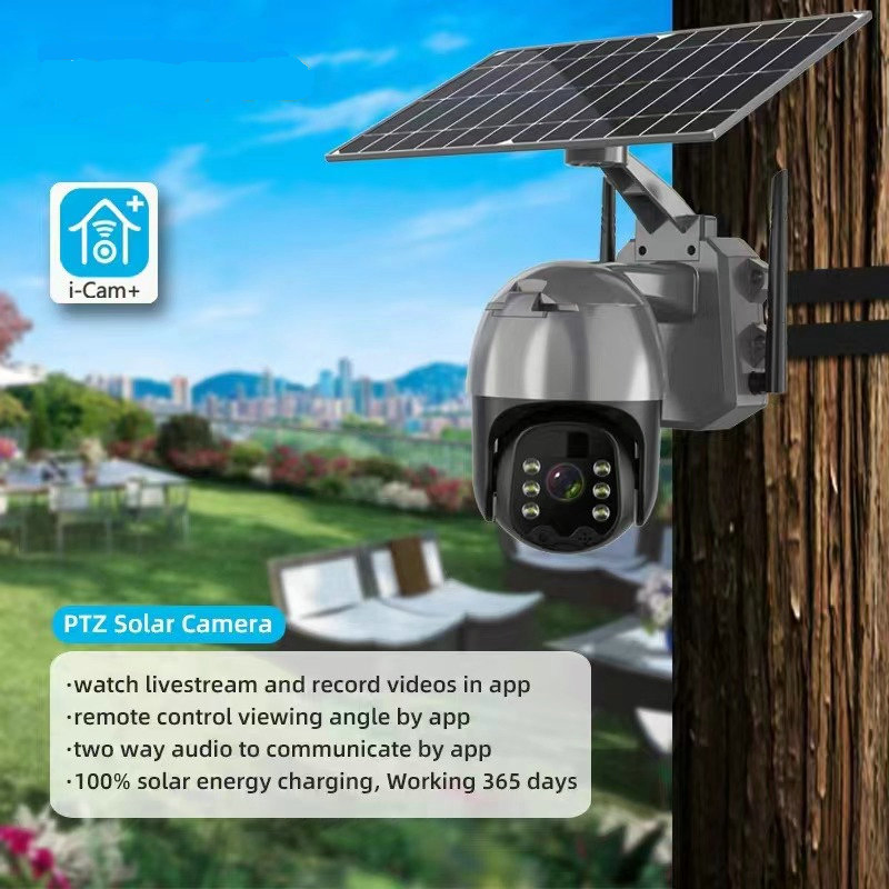 HD1080p Outdoor Waterproof Starlight Solar Low-Power Battery WiFi/4G IP PTZ Network Cameras