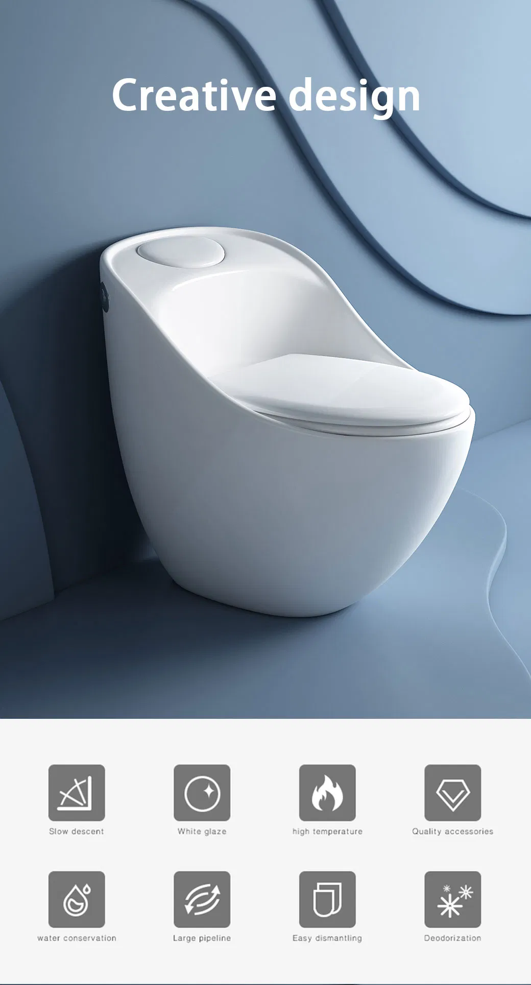 One Piece Toilet View 2