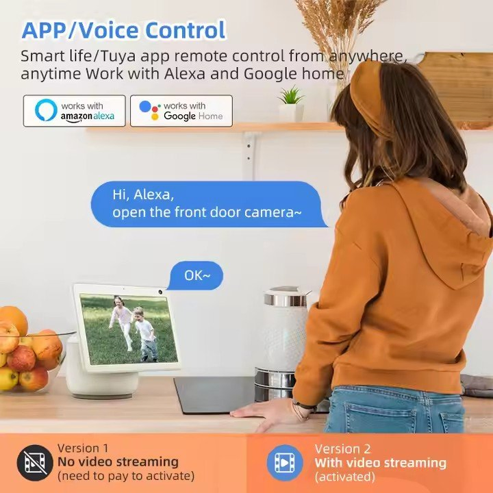 4MP HD Wireless WiFi Security Camera CCTV Night Vision Two-Way Audio IR Night Vision Outdoor Security Camera