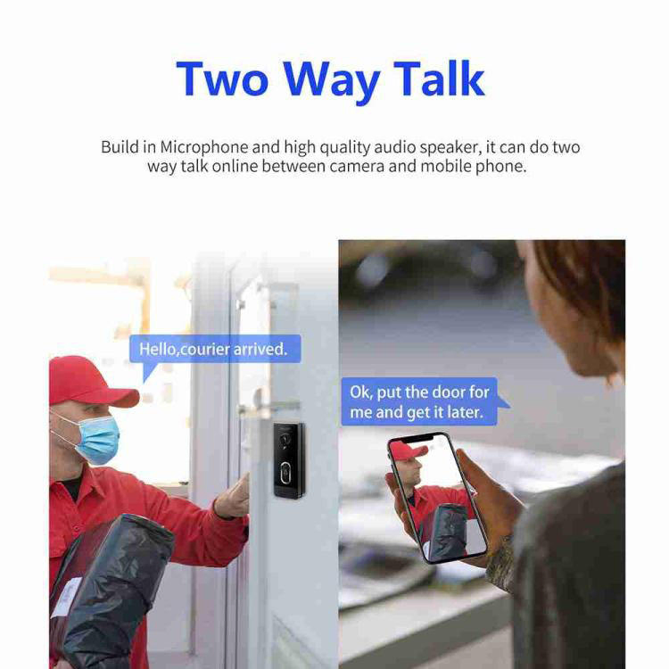 2026 New Waterproof Tuya Smart Wireless Video Door Phone Battery Powered for Smart Phones Ring WiFi Video Doorbell Camera