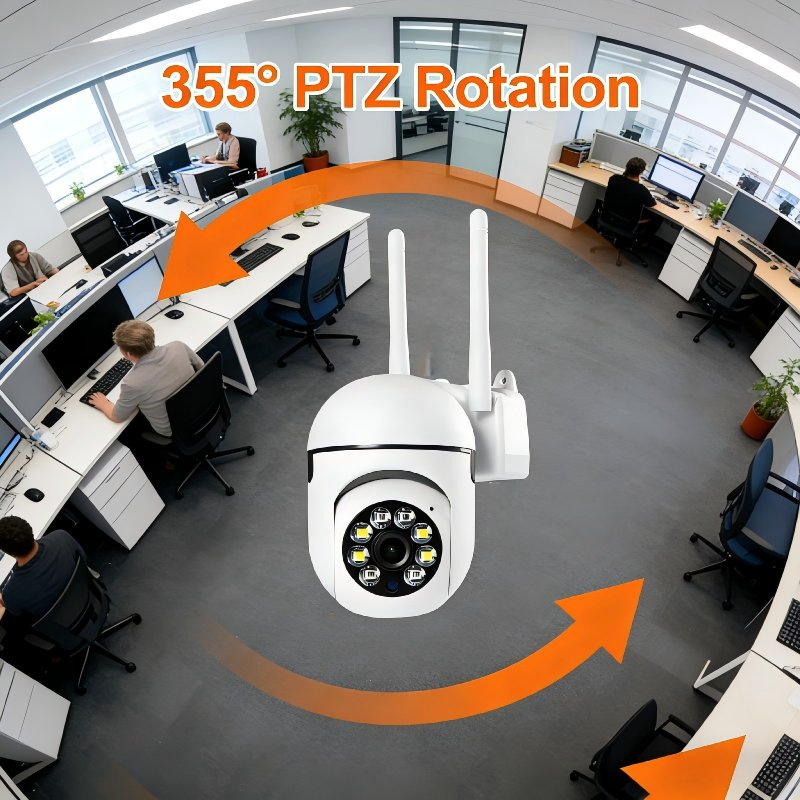 Rusin Vision 2026 High-Quality 1080P Wireless IP CCTV Camera Two-Way Audio 5g Security WiFi Camera Support Google and Alexa