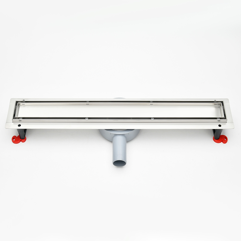 Sanipro New European 304 Stainless Steel Tile Insert Hidden Shower Drain 360 Degree Rotation Outlet Bathroom Linear Floor Drains