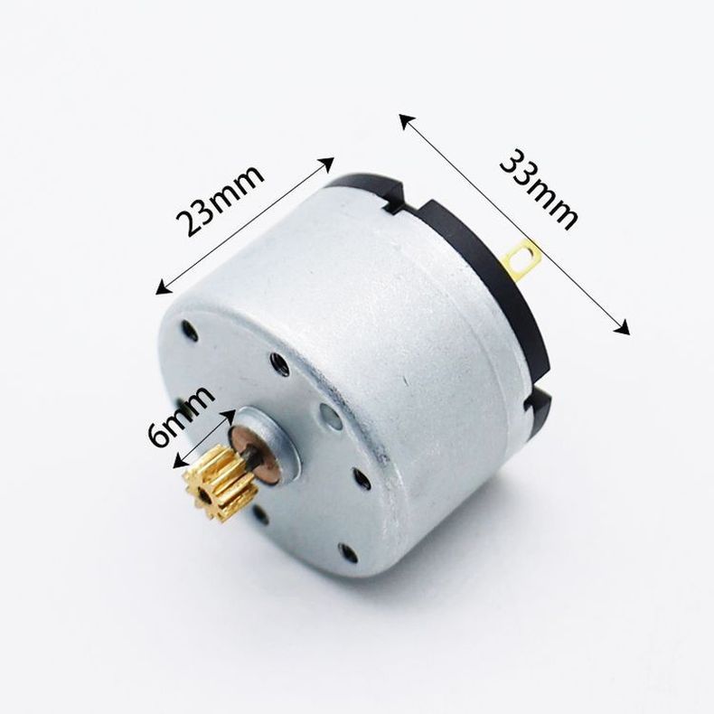 33mm 520 DC Brush Micro Motor 3-24V 5000-6500RPM Permanent Magnet for Smart Home & Fan Use